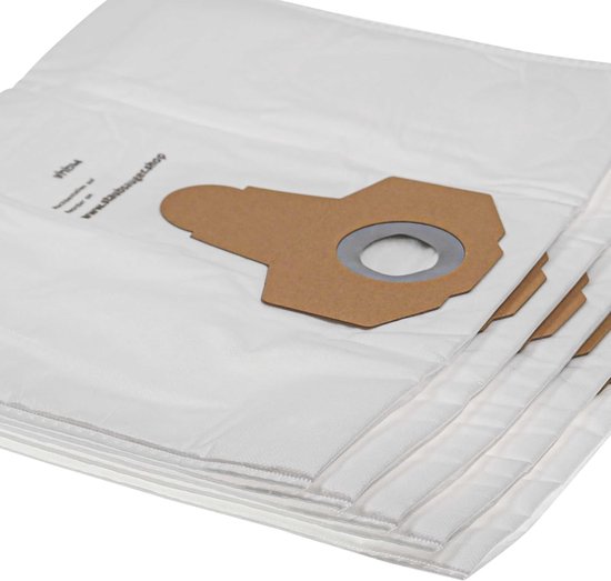 Stofzuigerzakken Microvezel - Stofzuigerzakken Vlies - Stofvrij Werken - Hoge Filterprestaties - 20 Liter Inhoud - Wit
