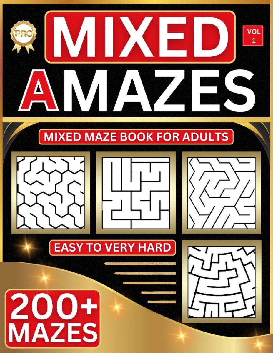 Grote Doolhof Puzzelboek voor Volwassenen: 200+ Puzzels in Diverse Moeilijkheidsgraden