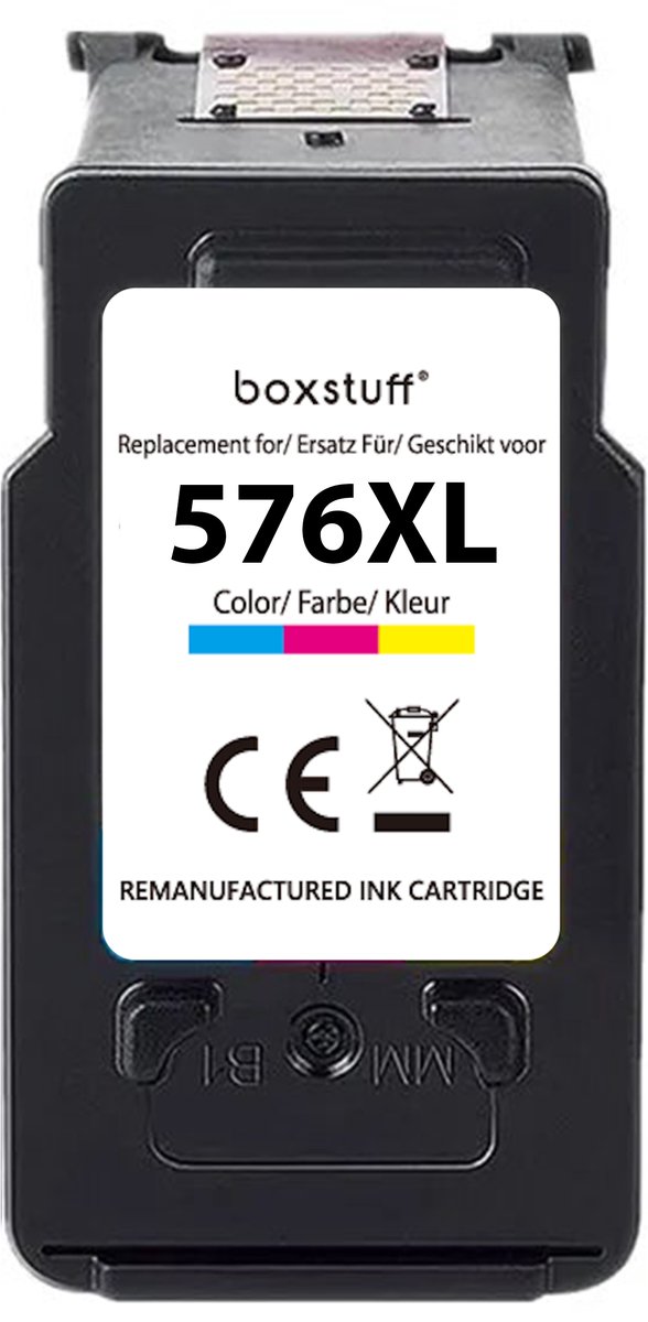 Boxstuff Inkt geschikt voor Canon CL-576 XL – Kleur Cartridge – Voor Canon Pixma TS3550 / TS3551 / TS3650 / TS3651 / TR4750 / TR4751 Printer