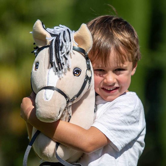 Hobby Horse Land - Hobby Horse "Dune" Fjord - inclusief halster & diamanten frontriem - Stokpaard - A3 van Merkloos — afbeelding 2
