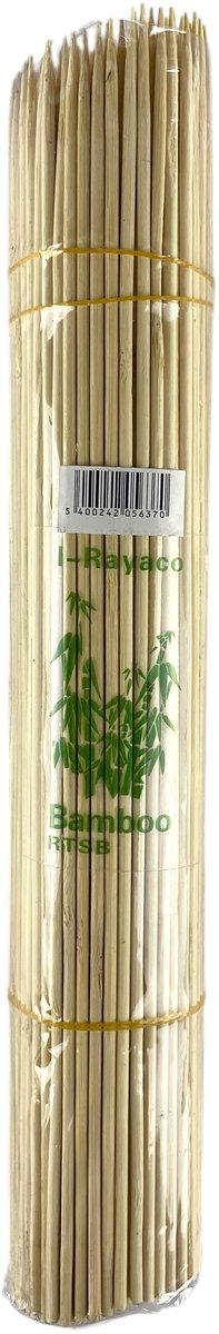 +- 180x Satéstokjes 30 cm Bamboe – Sterke BBQ Spiesjes voor Saté, Grill & Barbecue