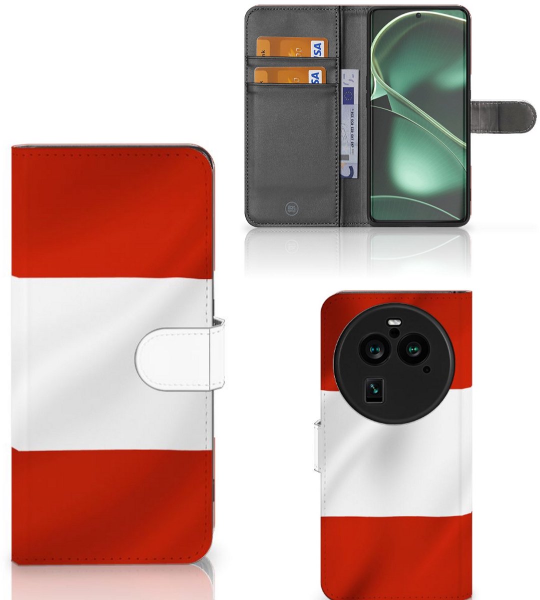 OPPO Find X6 Pro Bookstyle Case Oostenrijk