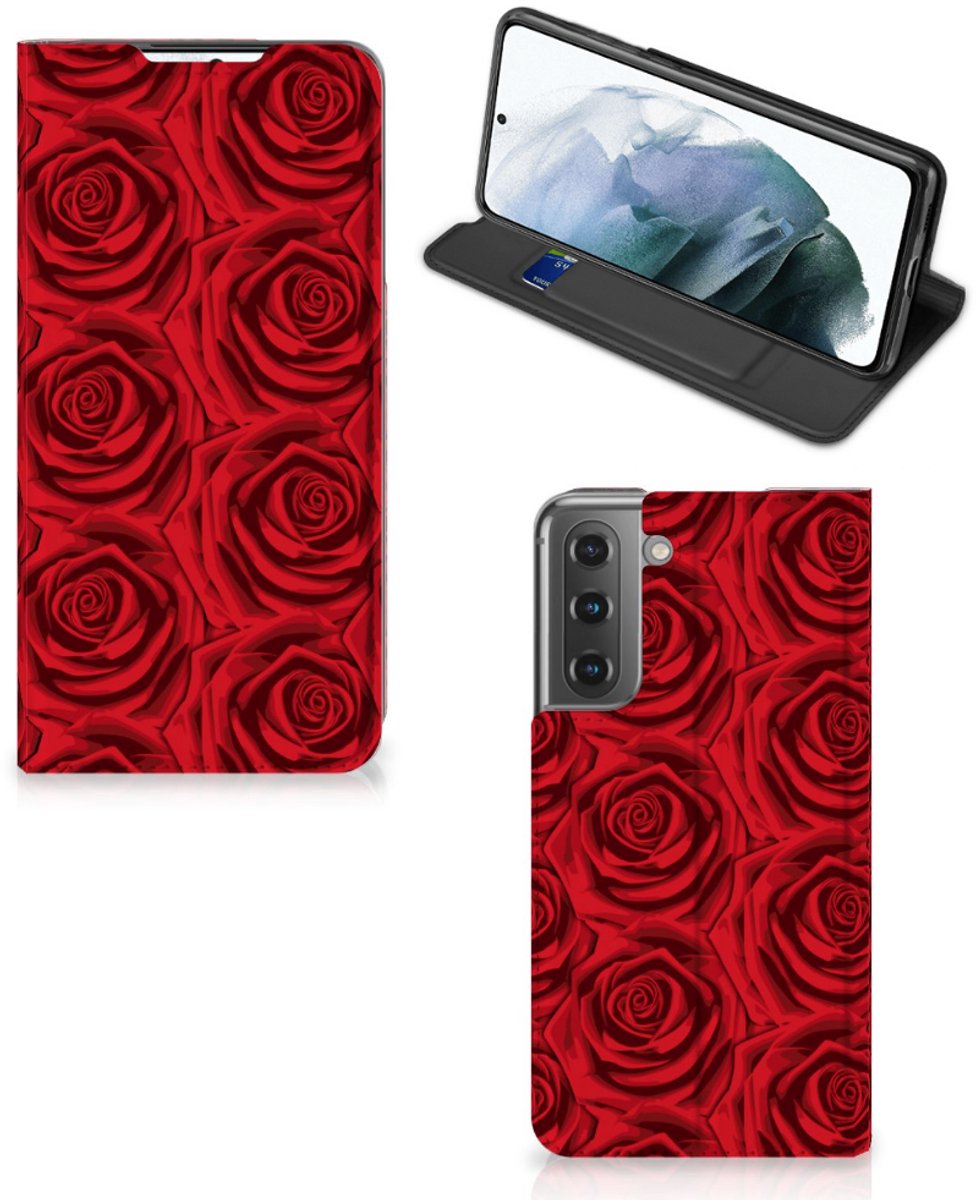 Samsung Galaxy S21 FE Smart Cover Red Roses