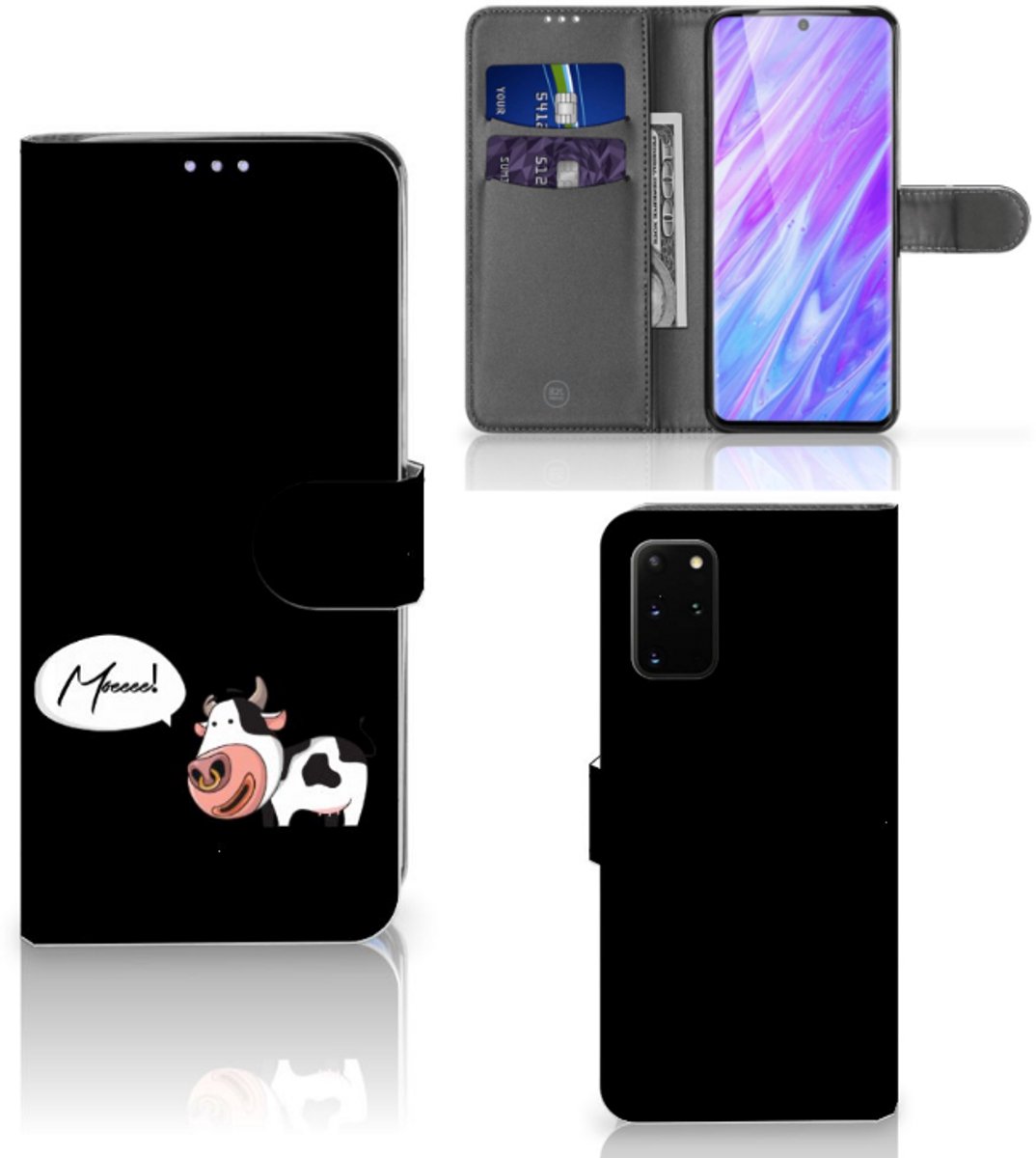 Book Case voor Samsung Galaxy S20 Plus Leuk Hoesje Cow