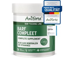 AniForte BARF Complete Poeder voor Honden 500 g – Natuurlijk Supplement voor BARF & Rauwvoer – Met Vitaminen, Mineralen, Kruidenmix, Calcium & Omega 3/6 – Voor Huid, Vacht, Weerstand & Vitaliteit