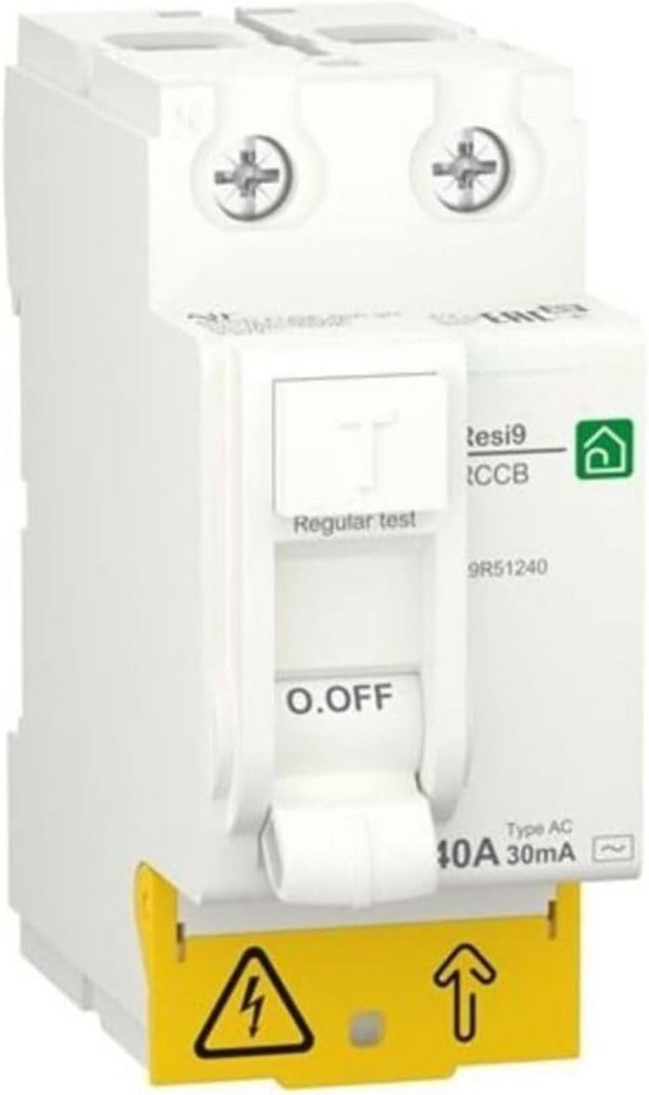 Aardlekschakelaar 2-polig 40 A 30 mA type AC - Veiligheidsfunctie voor elektrische installaties