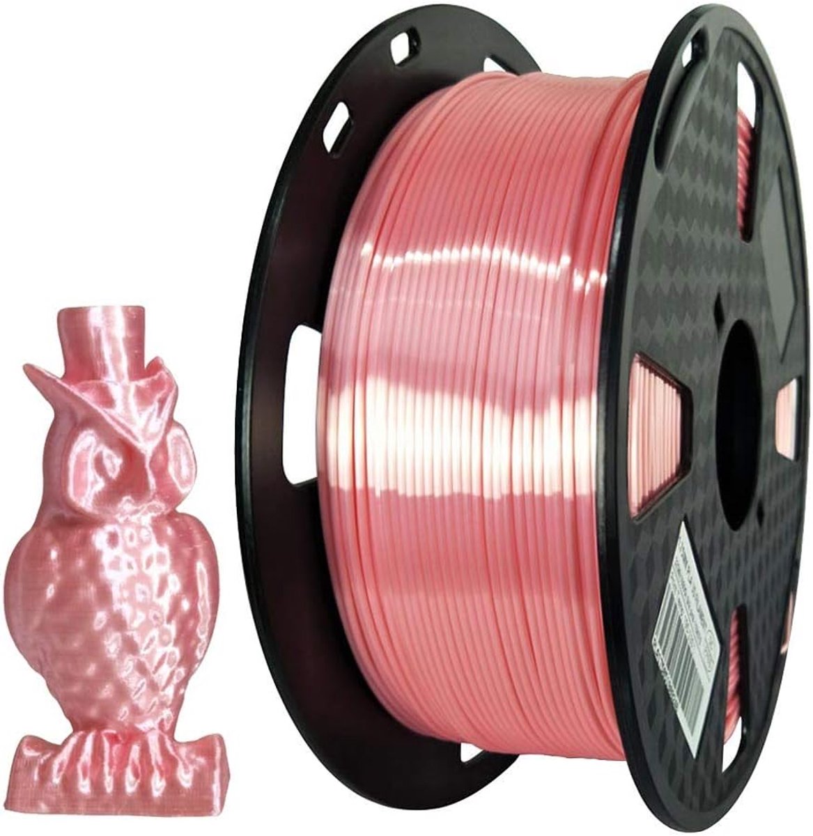 Zijde Roze PLA 3D Printfilament 1.75 mm - 1 KG Spoel voor Glanzende Prints
