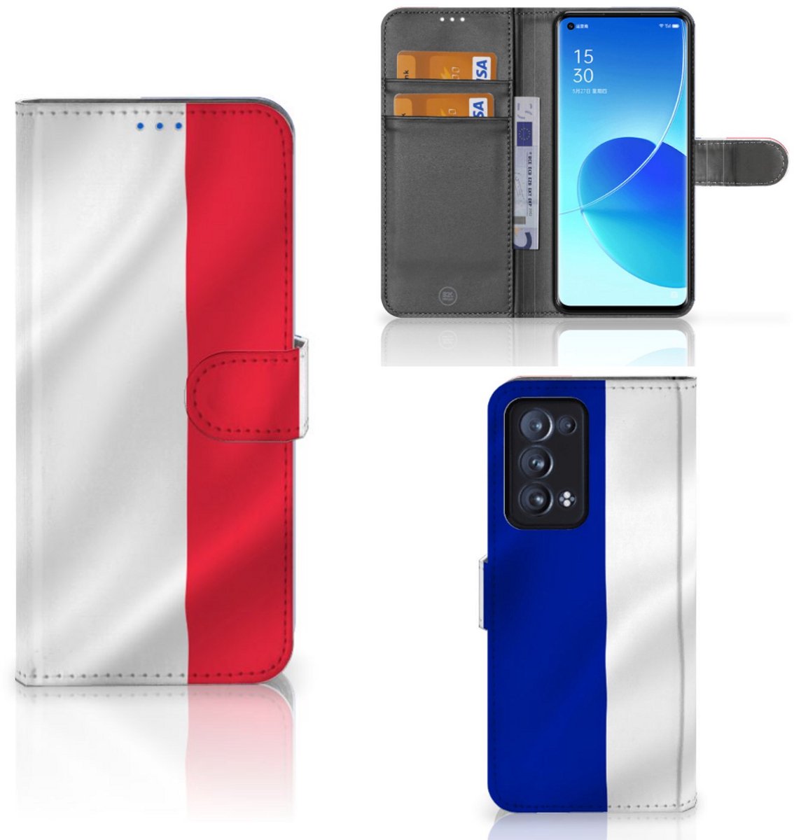 OPPO Reno 6 Pro Plus 5G Bookstyle Case Frankrijk