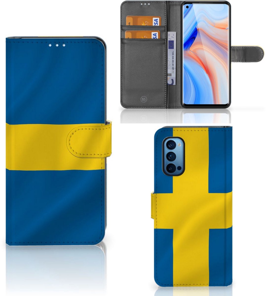 OPPO Reno 4 Pro 5G Bookstyle Case Zweden