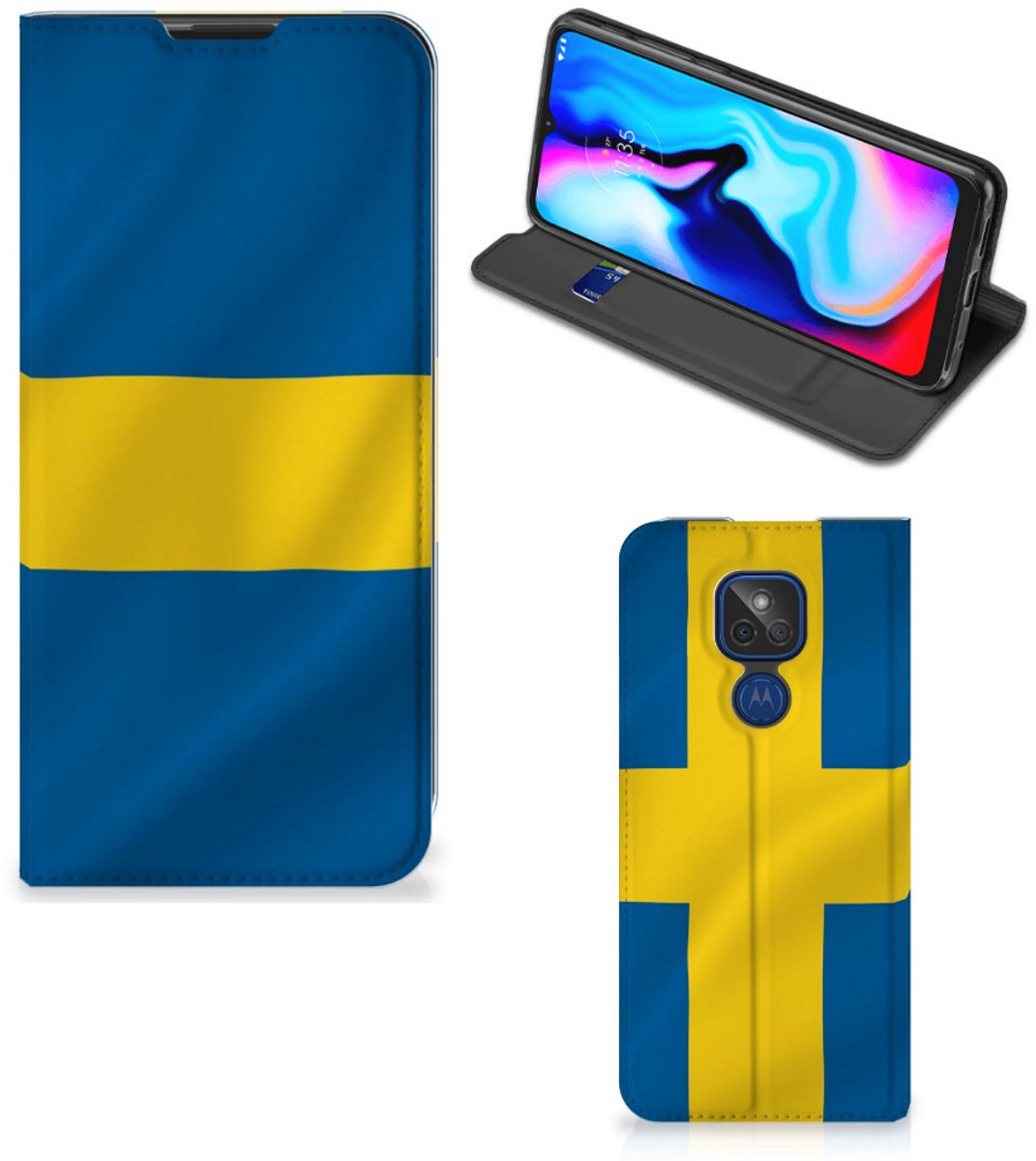 Motorola Moto G9 Play Standcase Zweden