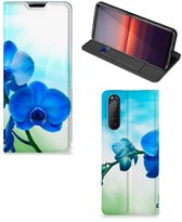 Étui avec photo Sony Xperia 5 II Étui pour téléphone Orchid Blauw