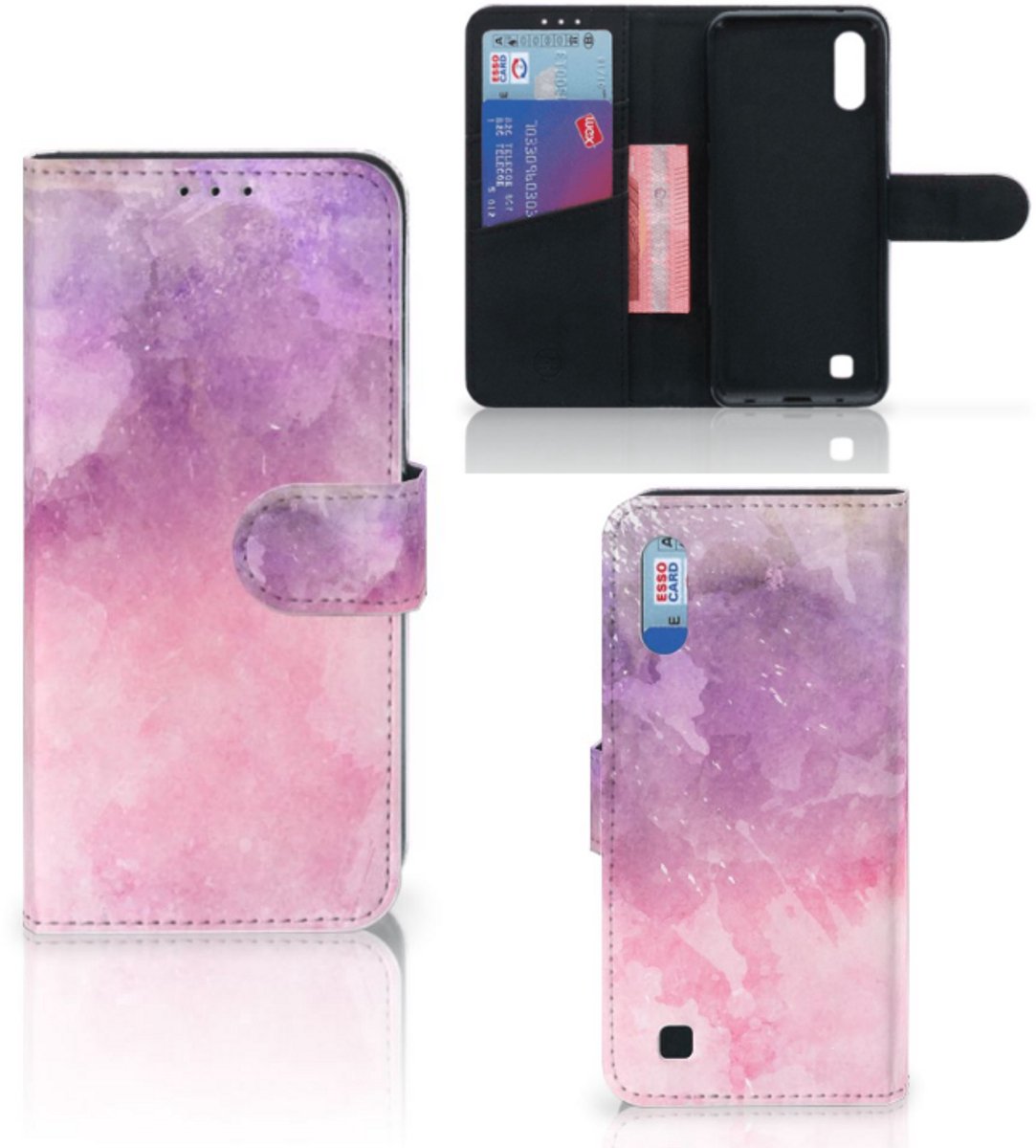 Hoesje Samsung Galaxy M10 Pink Purple Paint