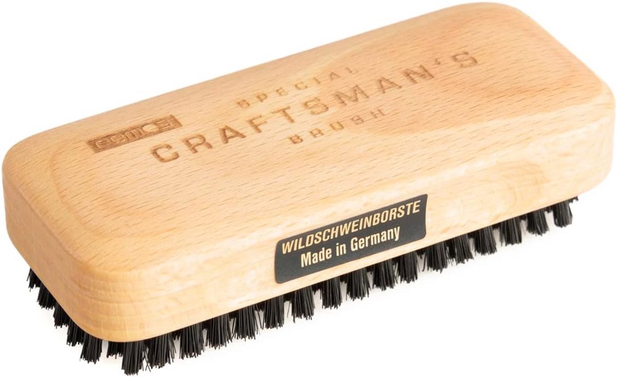 Houten Handborstel met Wilde Zwijnenharen voor Schoonmaken