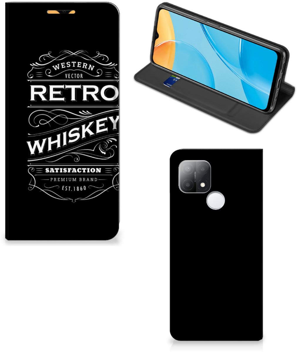 Standcase Hoesje voor OPPO A15 Flip Style Cover Whiskey