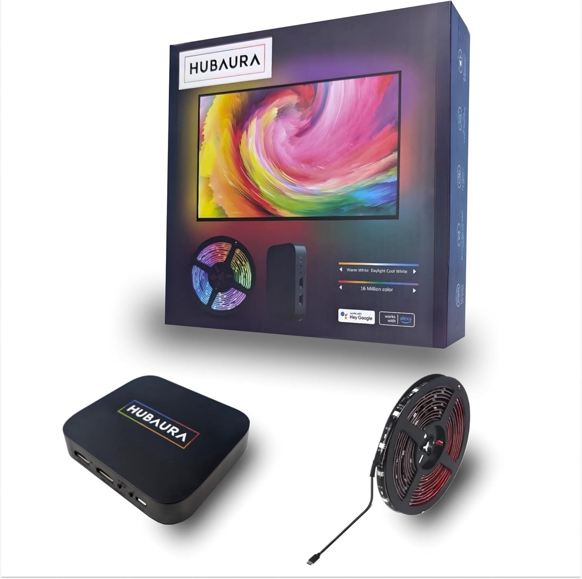 HDMI Achtergrondverlichting Sync Box voor TV - LED Strip Beeldsynchronisatie voor 42-88 inch