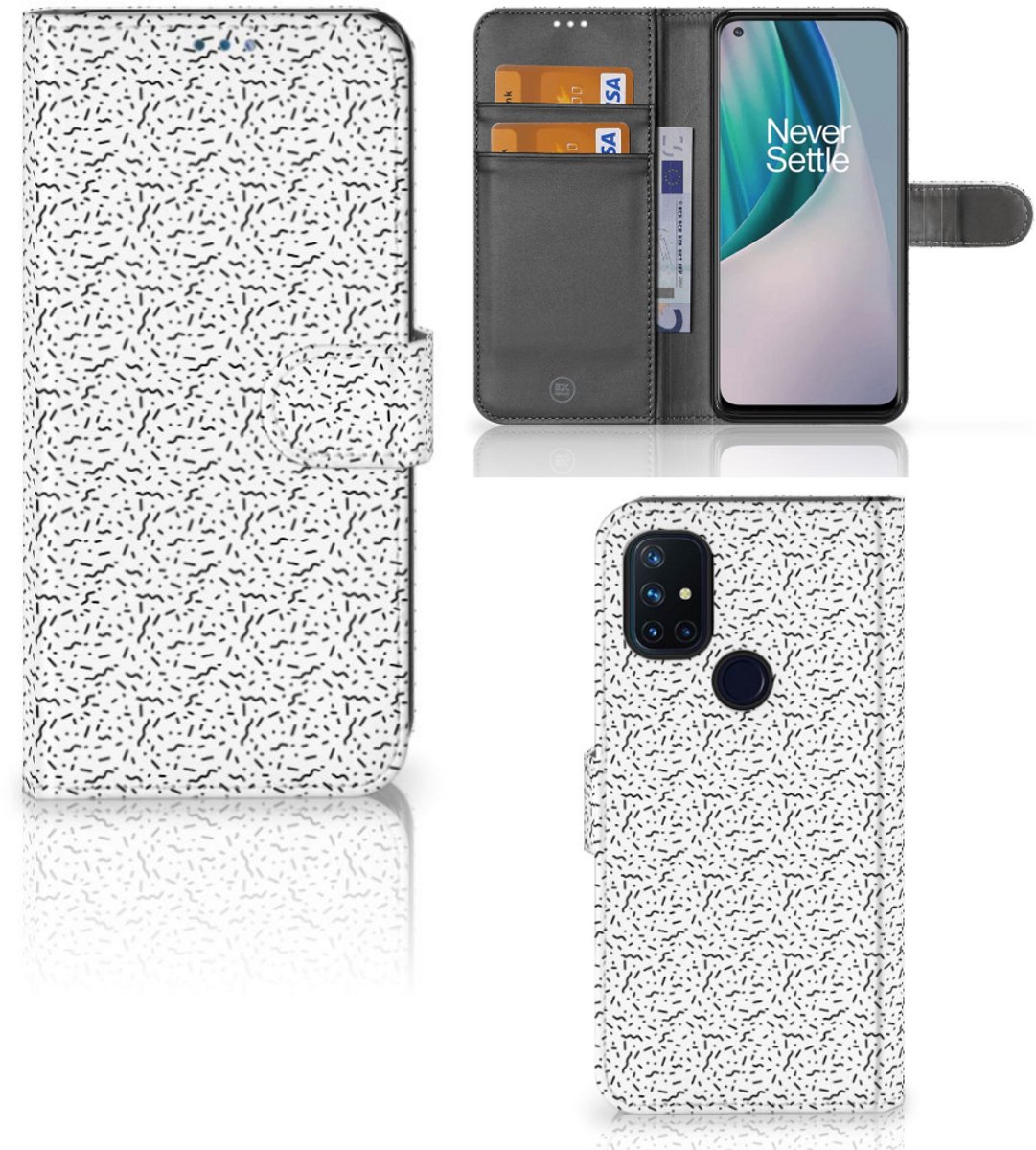 OnePlus Nord N10 Telefoon Hoesje Stripes Dots