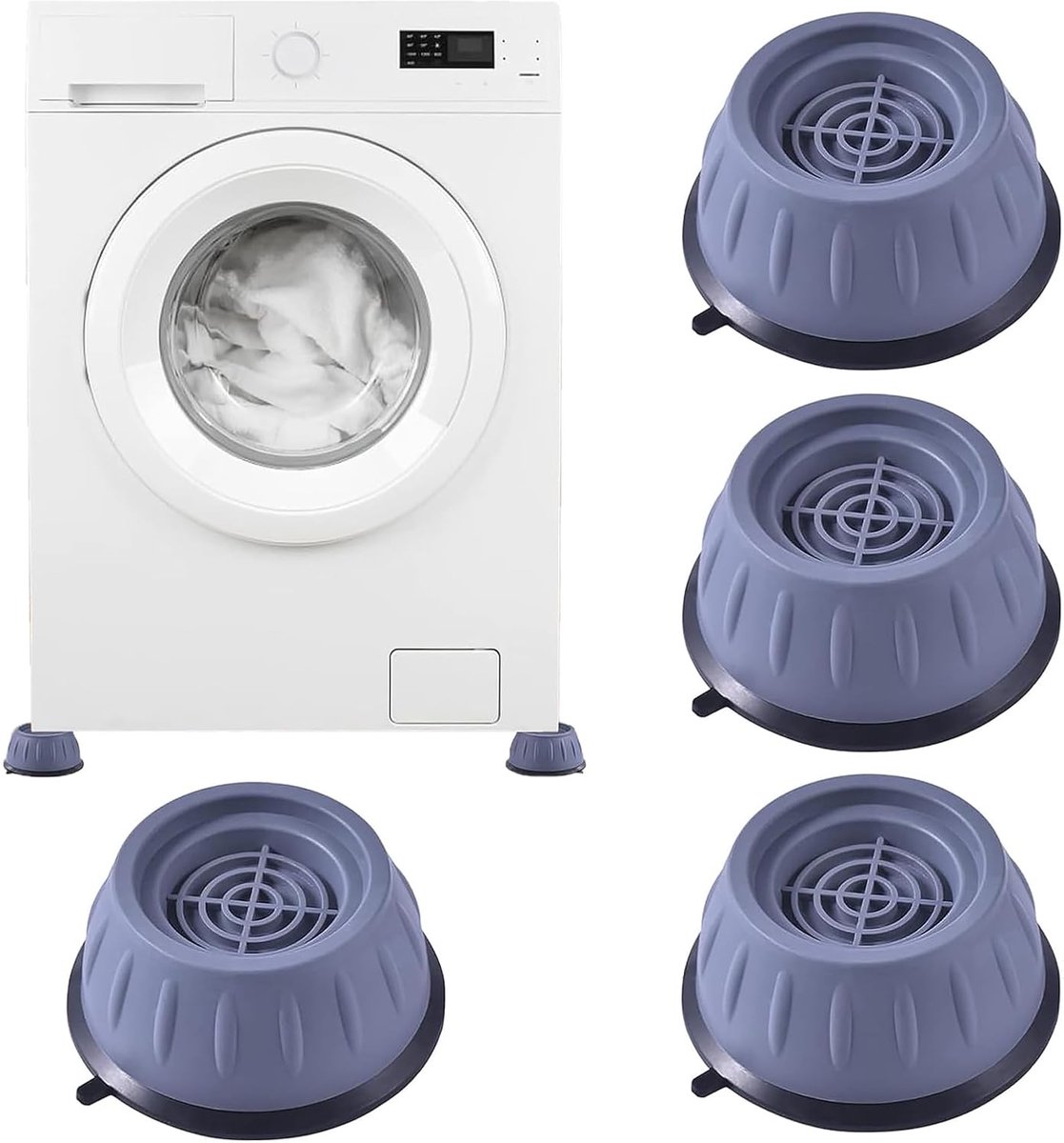 Anti-vibratievoeten voor Wasmachines en Meubels - 4 Stuks