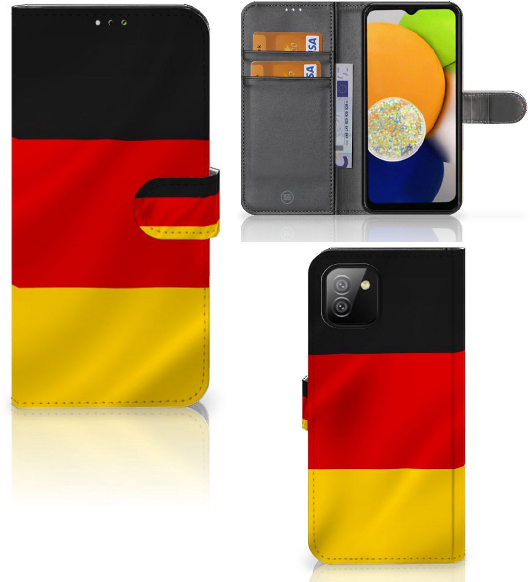 Samsung Galaxy A03 Bookstyle Case Duitsland
