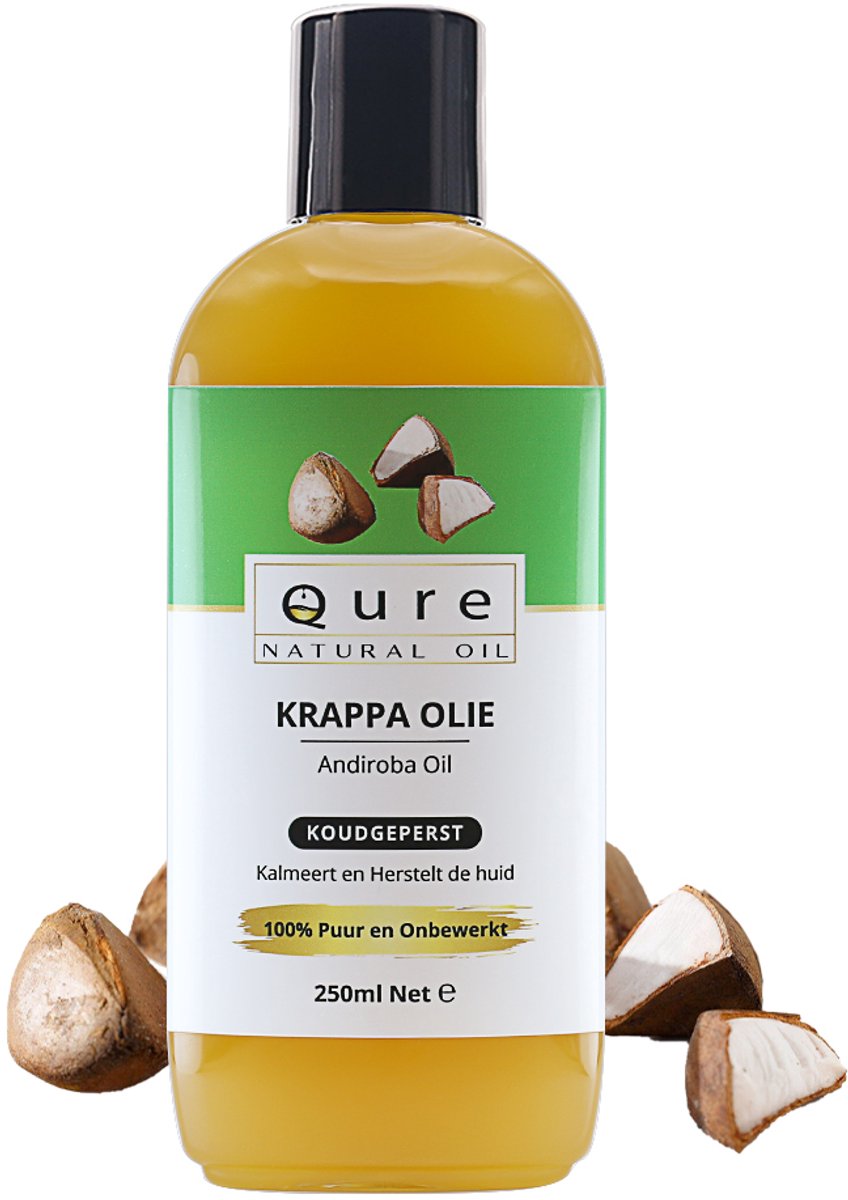 Krappa Olie – Andiroba Olie 250ml | Biologisch | 100% Puur & Onbewerkt | Huidolie en Haarolie