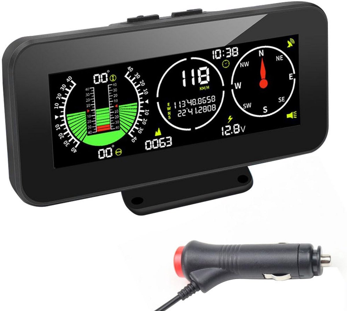 Universele Offroad Auto Snelheidsmeter met GPS en Vermoeidheidsalarm - Head-up Display
