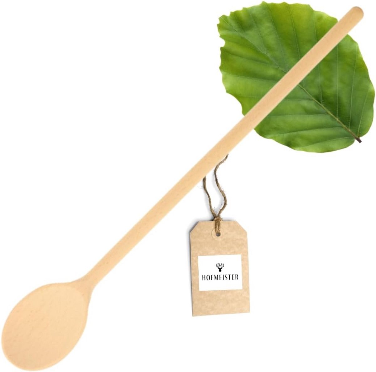 Ovale Kooklepel van Hout - 40 cm