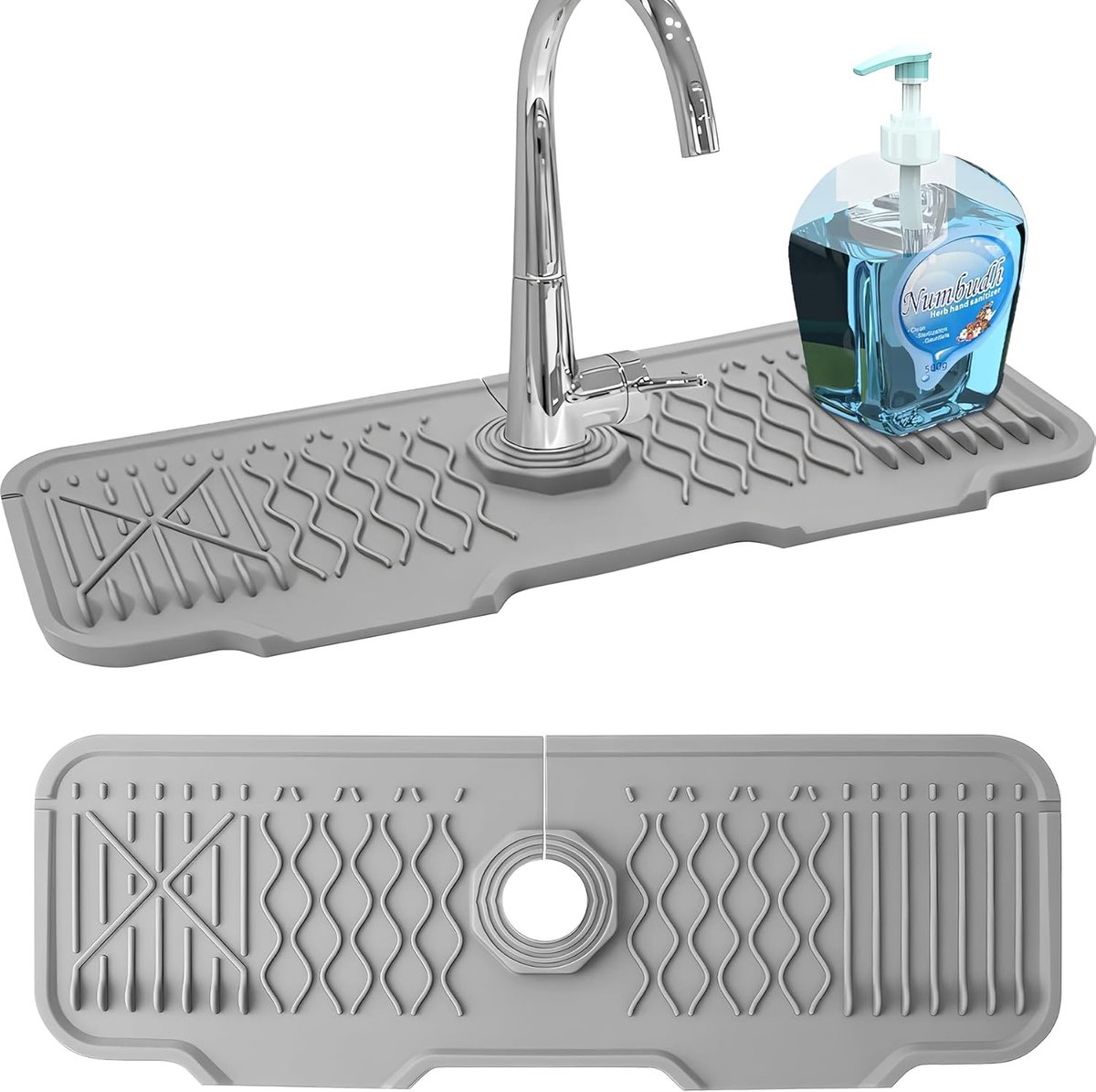 Siliconen Gootsteenmat voor Keuken en Badkamer - Anti-slip Splash Guard en Drupbak