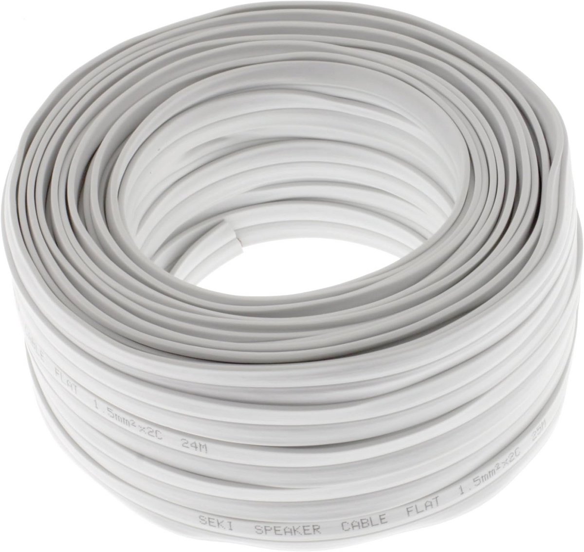 Platte Luidsprekerkabel 25m - 2x1,5mm² CCA - Duurzaam en Flexibel