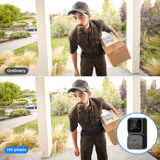 Draadloze Videodeurbel met Binnen Scherm - 4,3 Inch IPS Display - Geen WiFi Vereist - 2.4G Privéprotocol - HD Infrarood Nachtzicht - Twee Weg Audio Intercom - 64GB SD Kaart Inbegrepen - Tot 150 Meter Bereik - Eenvoudige Installatie — afbeelding 2
