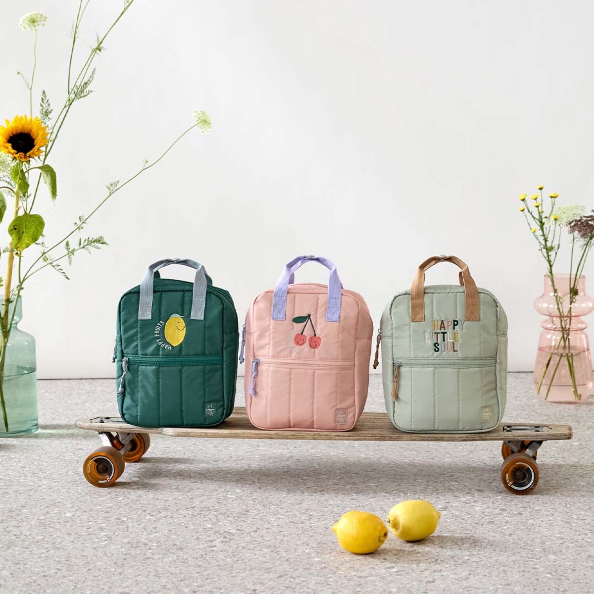 Lässig Rugzak Mini Square Backpack Kinderrugzak Little Gang Lemon Dark Green – foto 5