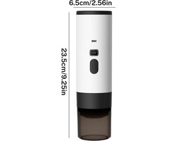 Sensova Draagbaar Elektrisch Koffiezetapparaat 3-in-1 - Koffiemachine Voor Koffiecups en Gemalen Koffie - Draadloos Espresso Apparaat Voor Reizen, Auto, Camping en Onderweg