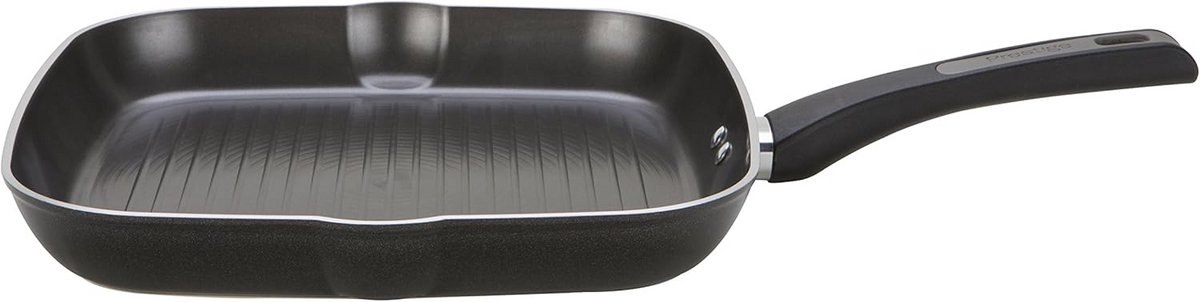 Prestige Duraforge Grillpan van aluminium, vierkant, inductie, zwart, 28 cm