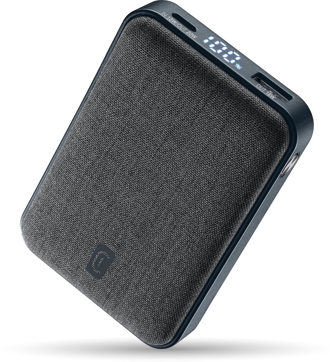 Cellularline Powerbank 10000mAh - PD 20W - 18W - Zwart