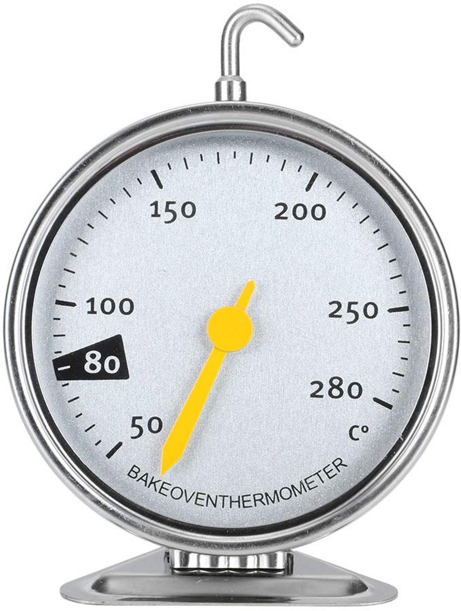 Grote Dial Oven Thermometer - RVS Keuken Gereedschap voor Precisie Temperatuurmeting