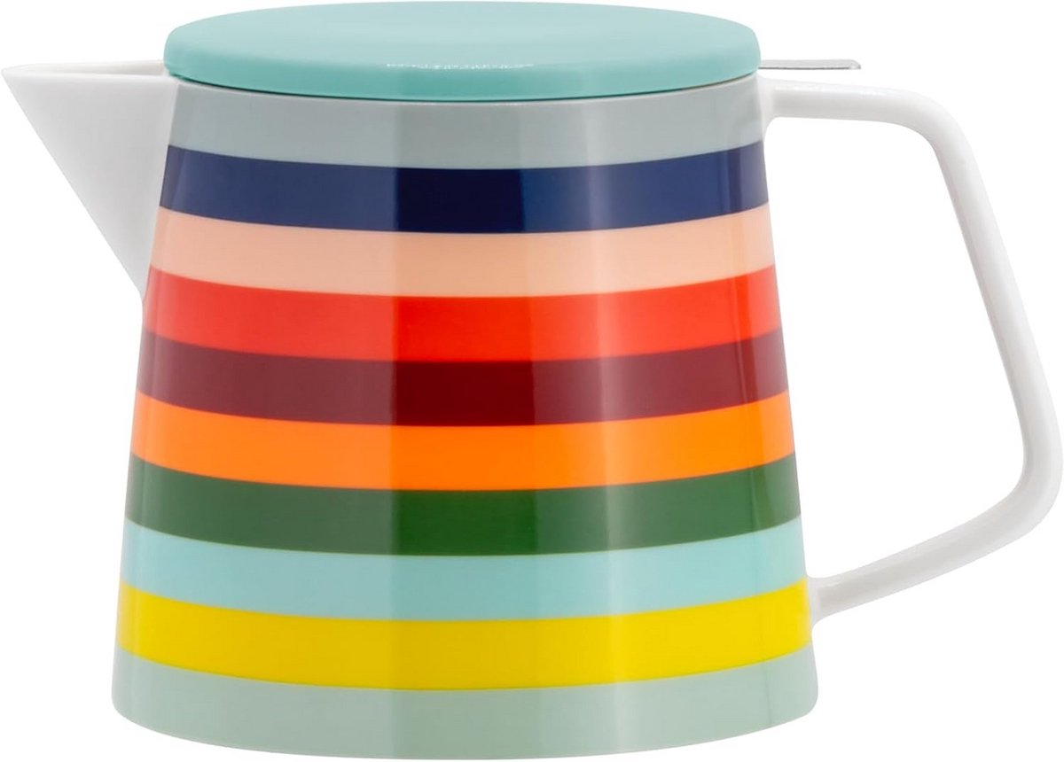 REMEMBER Teapot "Lorenzo" - porcelain and stainless steel - 1.2 l