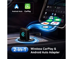 Draadloze CarPlay Dongle & Android Auto Dongle - Draadloos - USB-A & USB-C - Automatische Verbinding - Dongle - Bluetooth