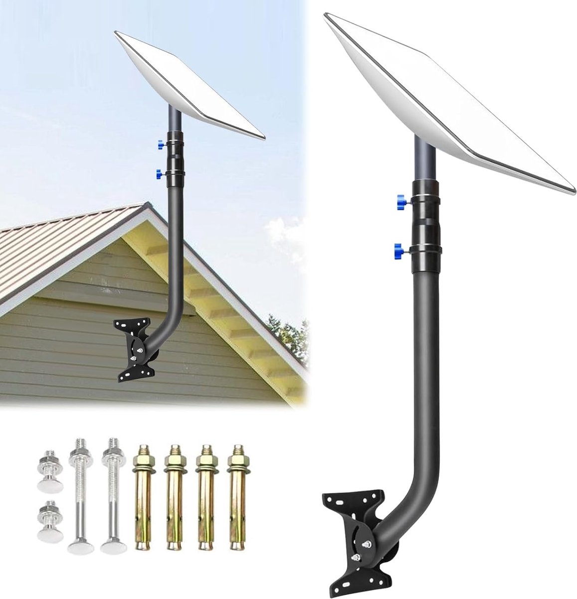 Verstelbare Satellietschotel Montage voor Buiten - Antennenmast Houder