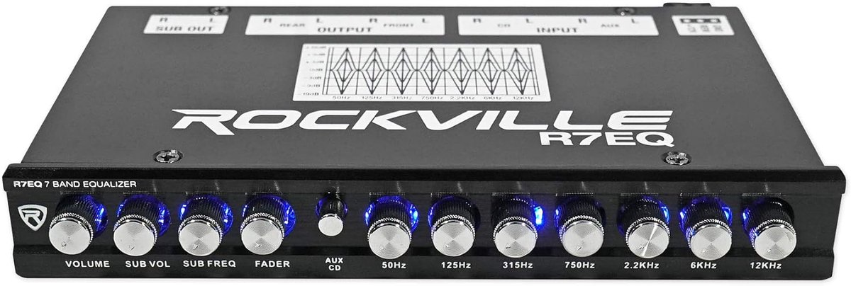 Auto Audio Equalizer 7 Band met Sub-uitgang voor Optimaal Geluid