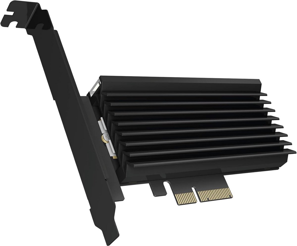 PCI Express kaart voor M.2 NVMe SSD met LED-verlichting en koeler