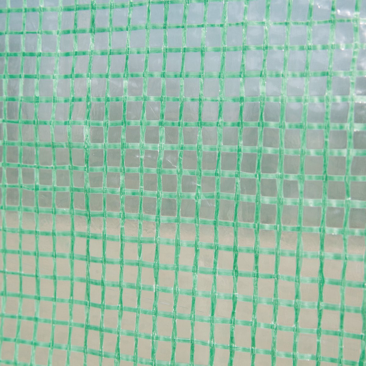 Wishdor - Foliekas Tunnelkas - Met 6 Oprolbare Ramen En Ritssluiting - Stalen Frame - Groen - 295 X 200 X 200 Cm