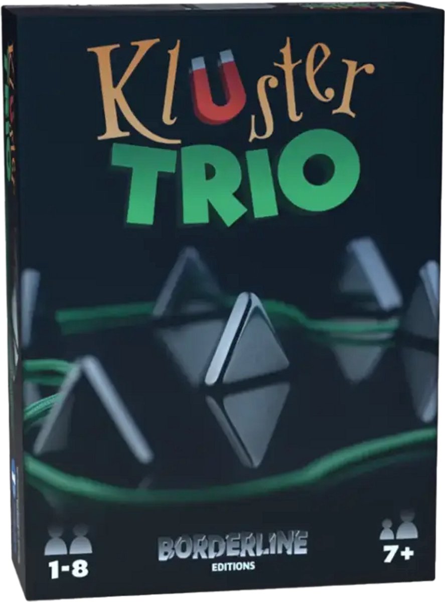 KLUSTER TRIO - GERONIMO GAMES - MAGNETIC SPEL - VANAF 7 JAAR OUD - VAN 1 TOT 8 SPELERS