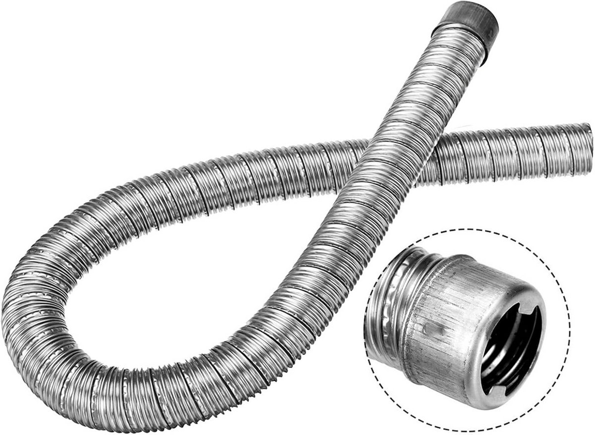 Staande autoverwarming uitlaatpijp 60 cm - 22 mm roestvrij staal