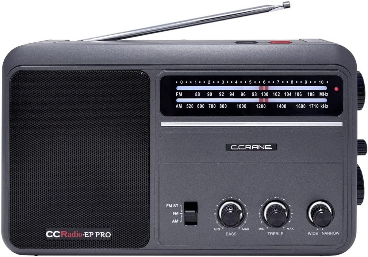 Draagbare analoge radio met DSP voor AM en FM ontvangst