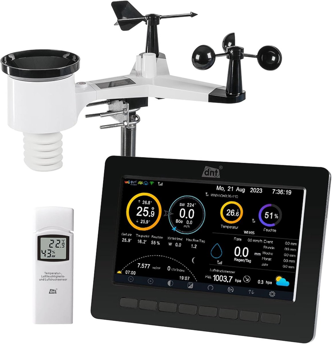 Geavanceerd Wifi-Weerstation met Dataloggerfunctie en Binnenklimaatmonitoring