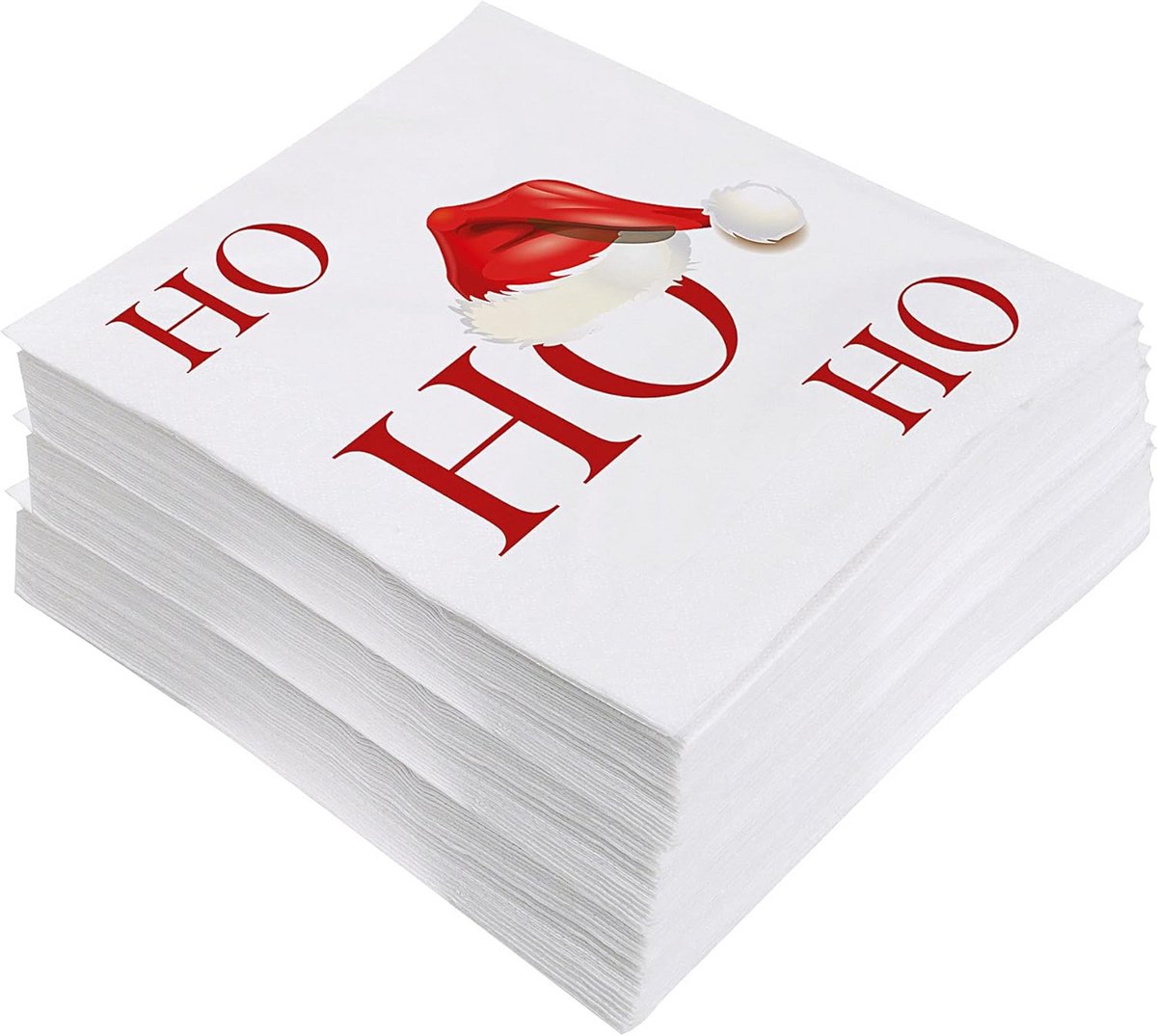 Set van 60 Feestelijke Kerstservetten - 3-laags Papier 33x33 cm voor Feestjes en Diners