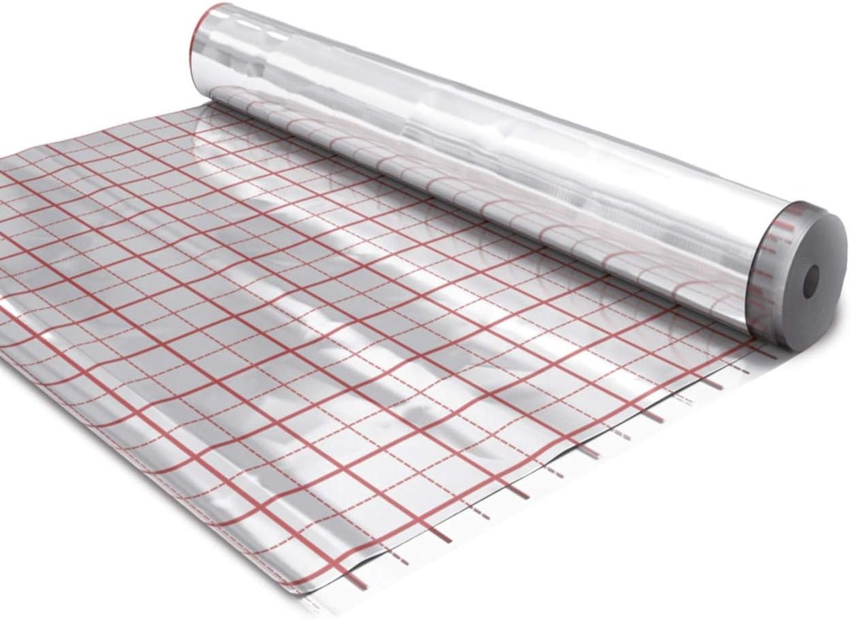 Vloerverwarming Isolatie Folie 50 m² - Gealuminiseerd Aluminium voor Energie-efficiëntie