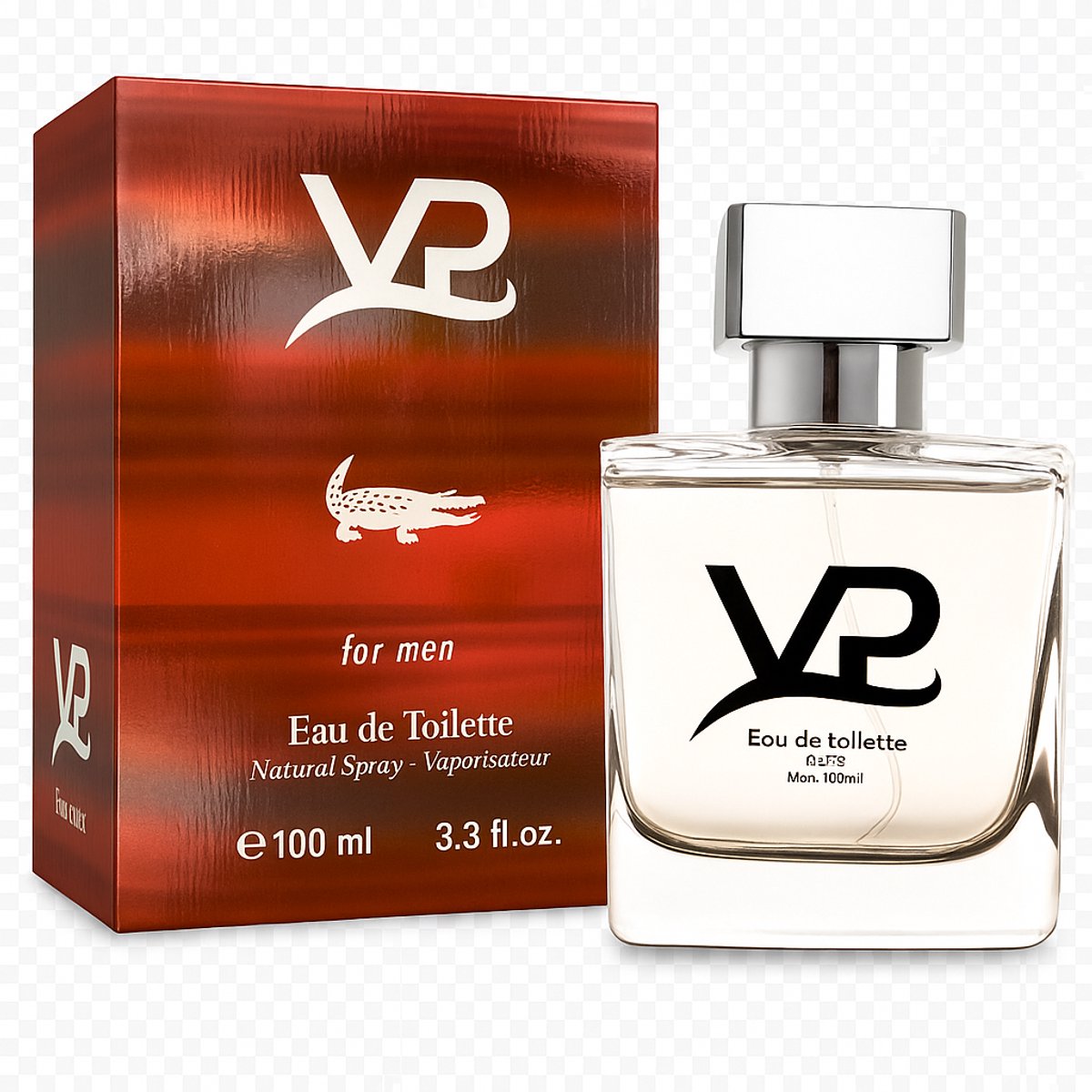 VP Eau de Toilette 100 ml Herenparfum – Frisse, Sportieve en Elegante Geur in Lacoste-Stijl – Verfrissende Citrus- en Houtnoten – Ideaal voor Dagelijks Gebruik – Tijdloze Mannelijke Parfum