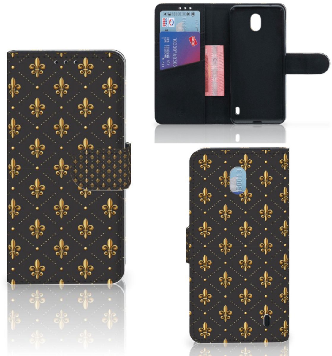 Nokia 1 Plus Telefoon Hoesje Franse Lelie