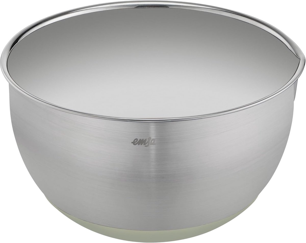 RVS Mixkom 20 cm met Antislipbodem - Perfect voor Bak- en Bereidingswerk