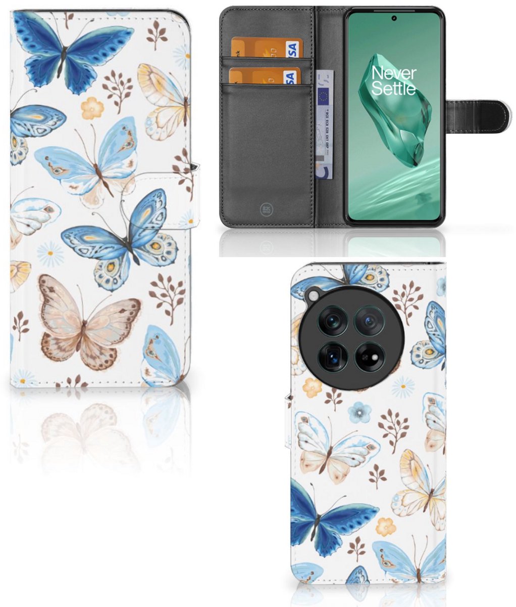 Telefoonhoesje met Pasjes voor OnePlus 12 Vlinder