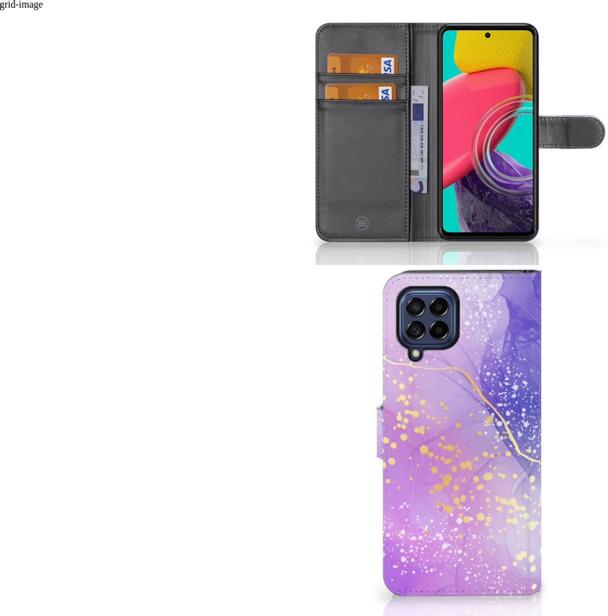 Hoesje voor Samsung Galaxy M53 Watercolor Paars